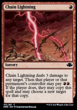 Single Magic The Gathering Chain Lightning (DMR-113) - English