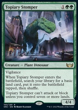Single Magic The Gathering Topiary Stomper (SNC-160) - English