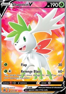 Single Pokémon Shaymin V (BRS 152) Holo - English