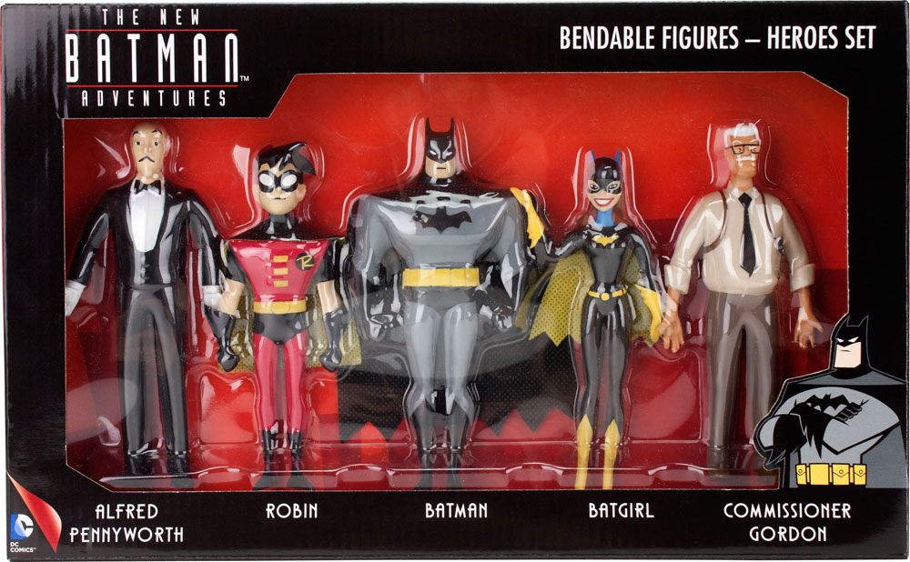 The New Batman Adventures Bendable Figures 5-Pack Heroes 14 cm