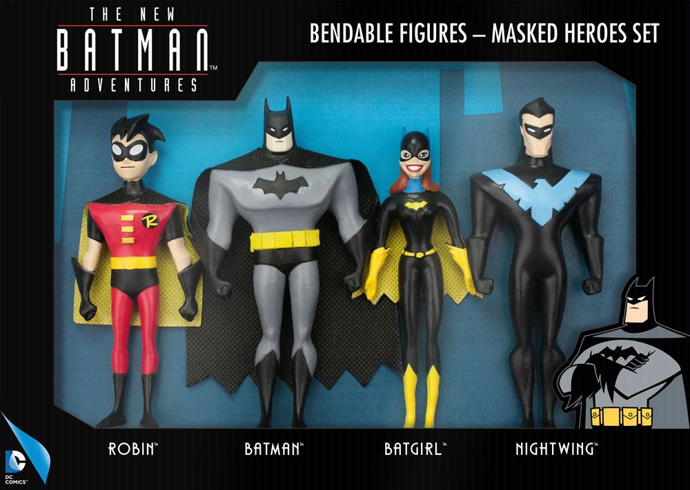 The New Batman Adventures Bendable Figures 4-Pack Masked Heroes 14 cm