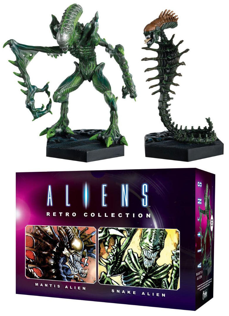 Aliens Retro Collection Figure 2-Pack Mantis Alien & Snake Alien 13 cm