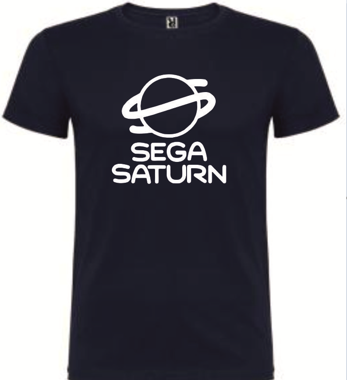 T-Shirt Sega Saturn Logo Tamanho L