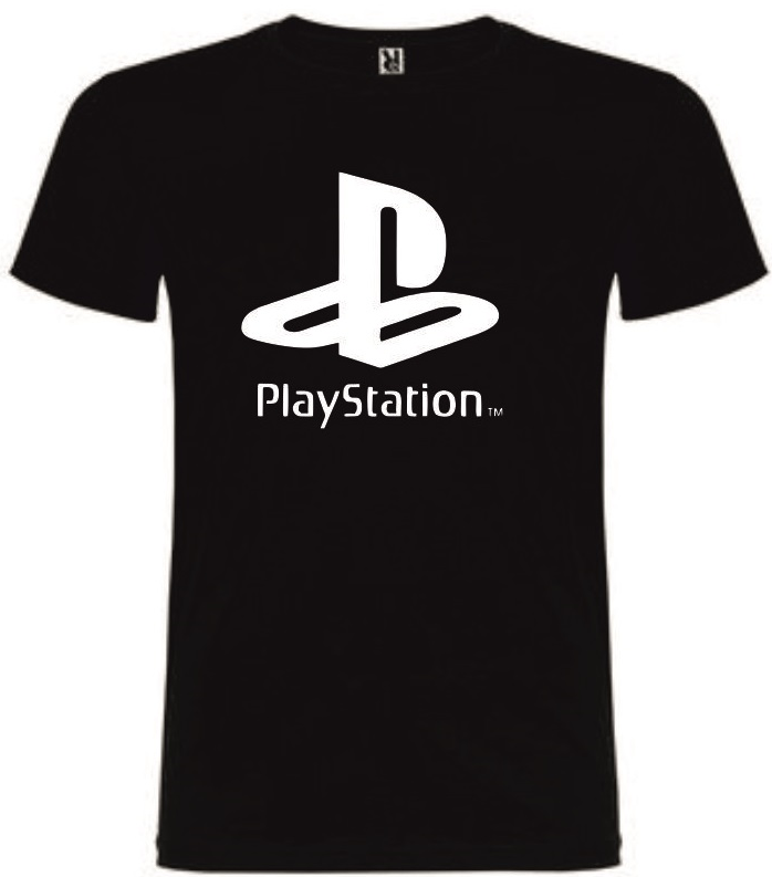 T-Shirt Sony Playstation Logo Tamanho M