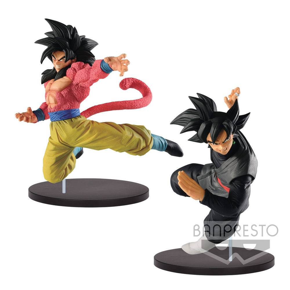 Dragonball Super Son Goku Fes Figures SSaiyan 4 Son Goku Black & Goku 21 cm