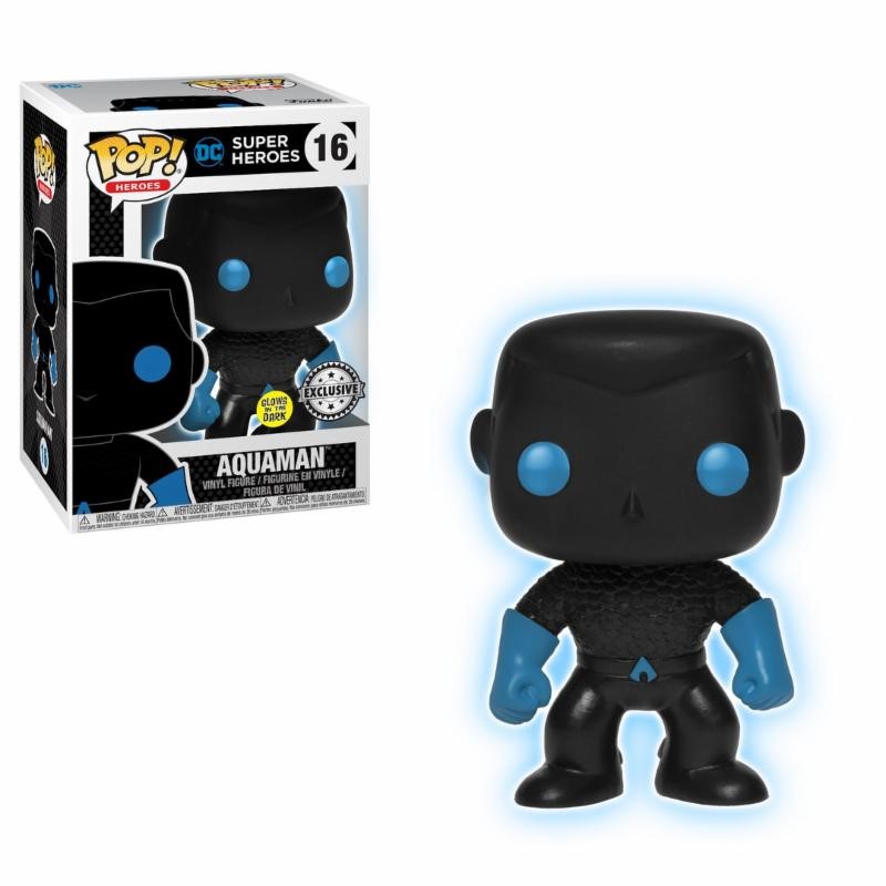 Pop! DC: Justice League Aquaman Silhouette Glow in the Dark Limited Edition