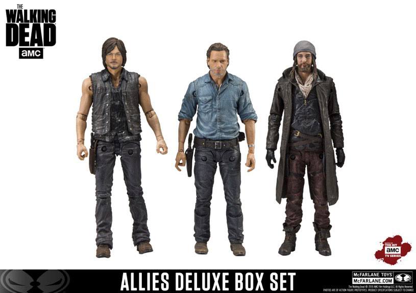 The Walking Dead TV Version Action Figure 3-pack Allies 13 cm