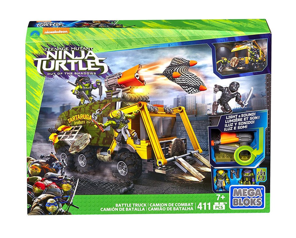 Teenage Mutant Ninja Turtles Mega Bloks Construction Set Battle Truck