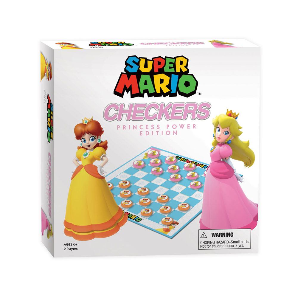 Super Mario Boardgame Checkers Princess Power