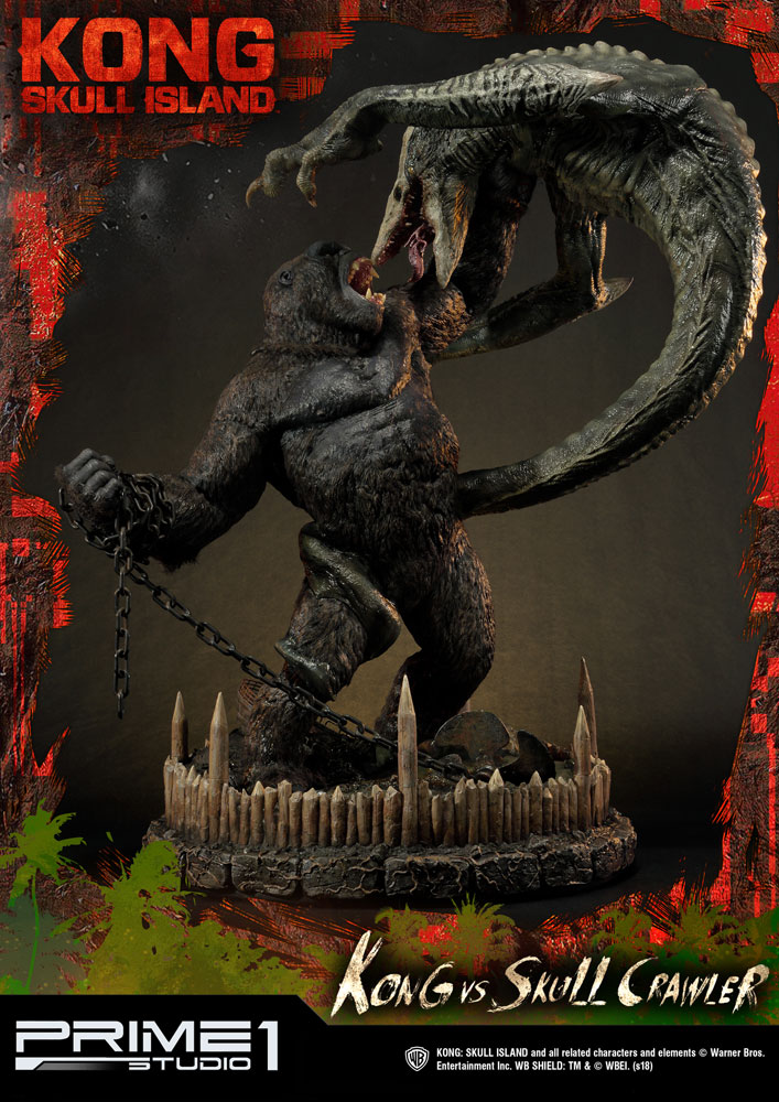 Kong Skull Island Statue Kong vs Skull Crawler 80 cm