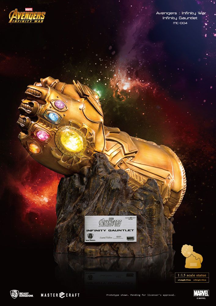 Avengers Infinity War Master Craft Statue 1/1.5 Infinity Gauntlet 40 cm