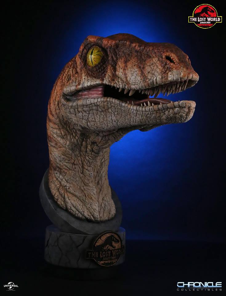 Jurassic Park: The Lost World - Male Raptor 1:1 Scale Bust 