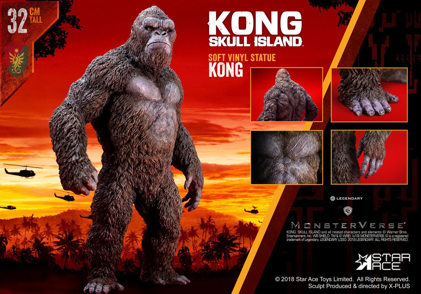 Kong Skull Island Soft Vinyl Statue Kong 32 cm