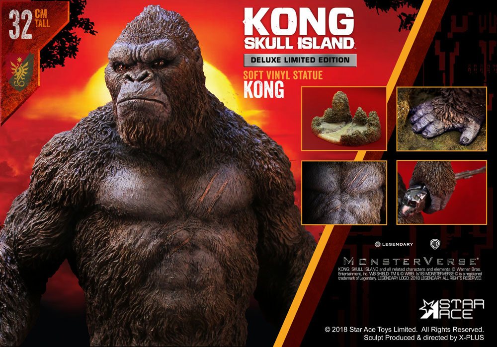 Kong Skull Island Soft Vinyl Statue Kong Deluxe Version 32 cm