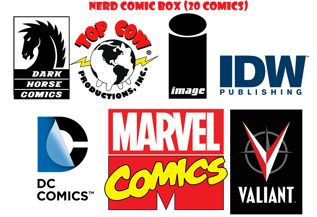 Nerd Comic Box (contém 20 comics)