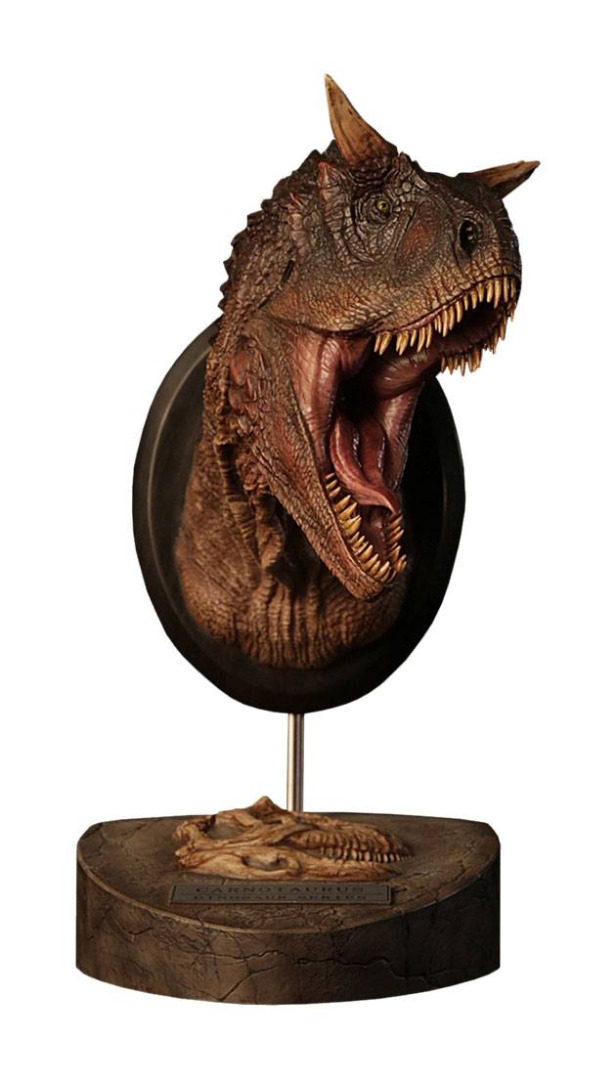 Paleontology World Museum Collection Series Bust Carnotaurus Brown 24 cm