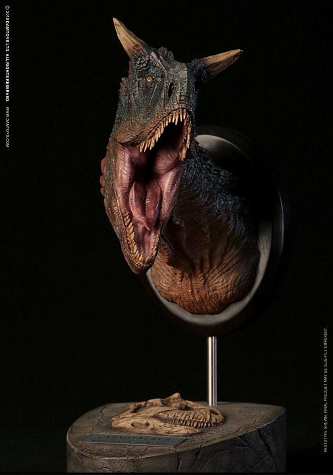 Paleontology World Museum Collection Series Bust Carnotaurus Green 24 cm