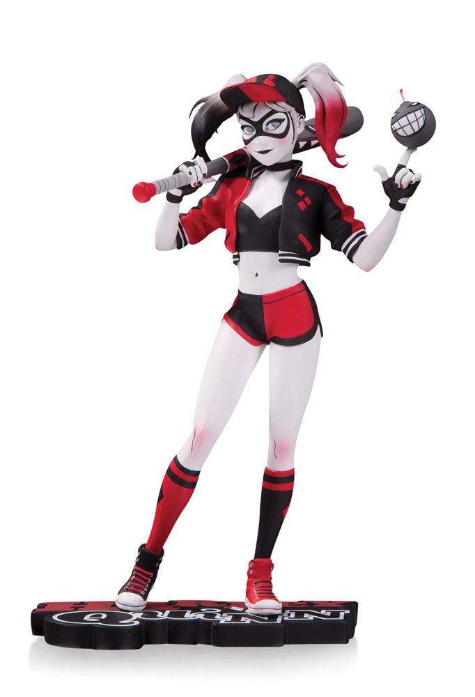 DC Comics Red White & Black Statue Harley Quinn by Mingjue Helen Chen 18 cm