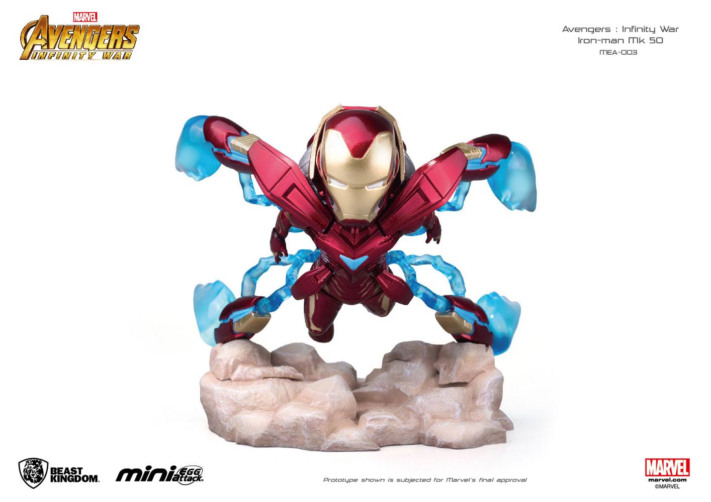 Avengers Infinity War Mini Egg Attack Figure Iron Man MK 50 9 cm